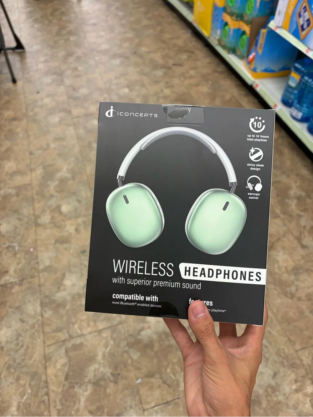 Wireless Bluetooth Headphones - Mint Green